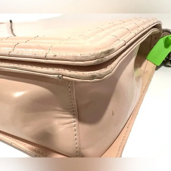 CHANEL GLAZED CALFSKIN JUMBO BOY BAG - VINTAGE - Picture 8 of 15